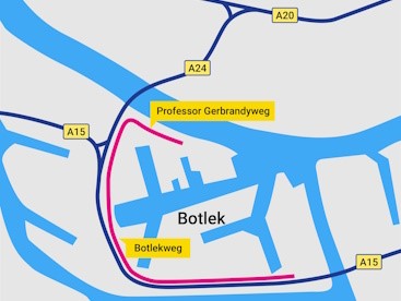 Reizen naar de haven botlekkaart_klein
